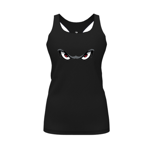 [FT0TRBBK-FYS-LOGO1] Decker Racerback Tank Top (Female Youth S, Black, Logo 1)