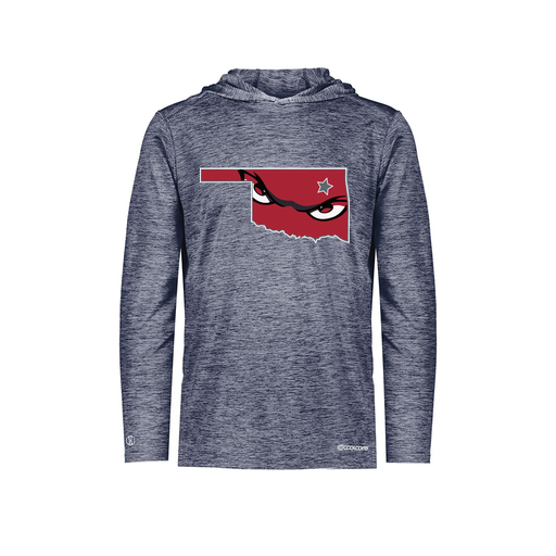 [FOLHCGNV-YS-LOGO2] Decker Youth Charge Hoodie (Youth S, Navy, Logo 2)