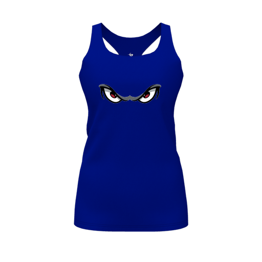 [FT0TRBRY-FYS-LOGO1] Decker Racerback Tank Top (Female Youth S, Royal, Logo 1)