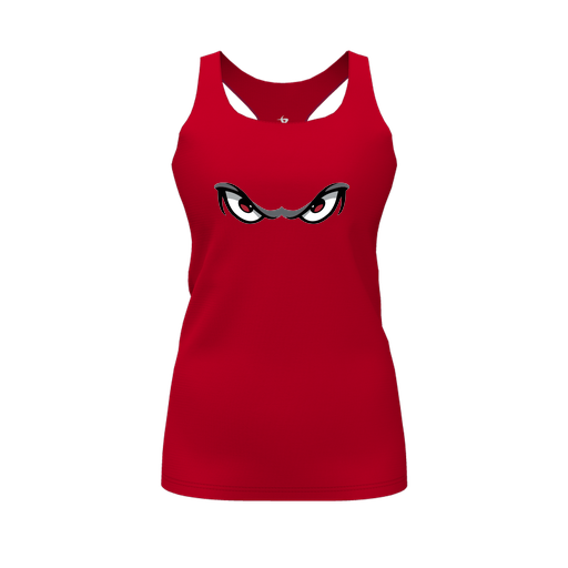 [FT0TRBRD-FYS-LOGO1] Decker Racerback Tank Top (Female Youth S, Red, Logo 1)