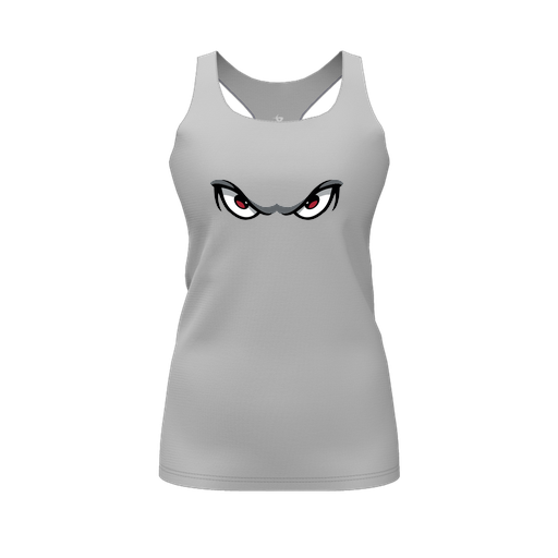 [FT0TRBGY-FYS-LOGO1] Decker Racerback Tank Top (Female Youth S, Gray, Logo 1)