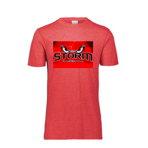 [FTSCUBRD-AS-LOGO3] Decker Men's Tri-Blend T-Shirt - Short Sleeve (Adult S, Red, Logo 3)