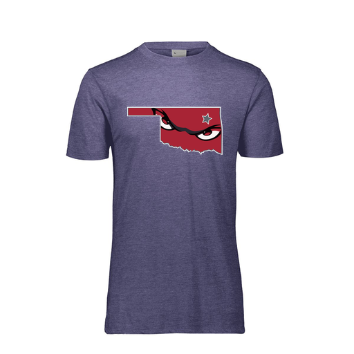 [FTSCUBNV-YS-LOGO2] Decker Youth Tri-Blend T-Shirt - Short Sleeve (Youth S, Navy, Logo 2)