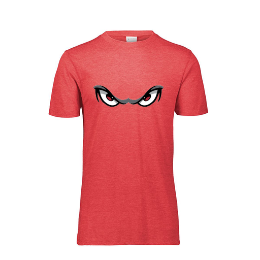 [FTSCUBRD-YS-LOGO1] Decker Youth Tri-Blend T-Shirt - Short Sleeve (Youth S, Red, Logo 1)