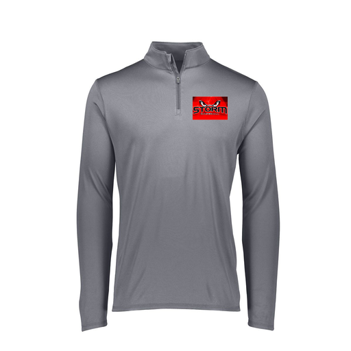 [FTLQFLGY-FAXS-LOGO3] Decker Women's Flex-Lite 1/4 Zip Shirt (Female Adult XS, Gray, Logo 3)