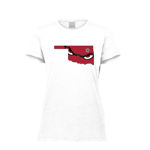 [FTSCUBWH-FAXS-LOGO2] Decker Women's Tri-Blend T-Shirt - Short Sleeve (Female Adult XS, White, Logo 2)