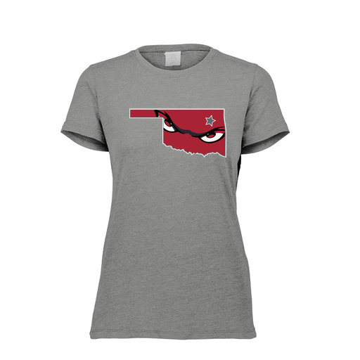 [FTSCUBGY-FAXS-LOGO2] Decker Women's Tri-Blend T-Shirt - Short Sleeve (Female Adult XS, Gray, Logo 2)