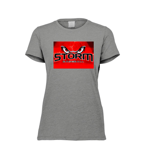 [FTSCUBGY-FAXS-LOGO3] Decker Women's Tri-Blend T-Shirt - Short Sleeve (Female Adult XS, Gray, Logo 3)