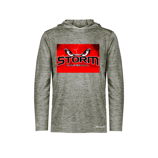 [FOLHCGGY-AS-LOGO3] Decker Men's Charge Hoodie (Adult S, Gray, Logo 3)