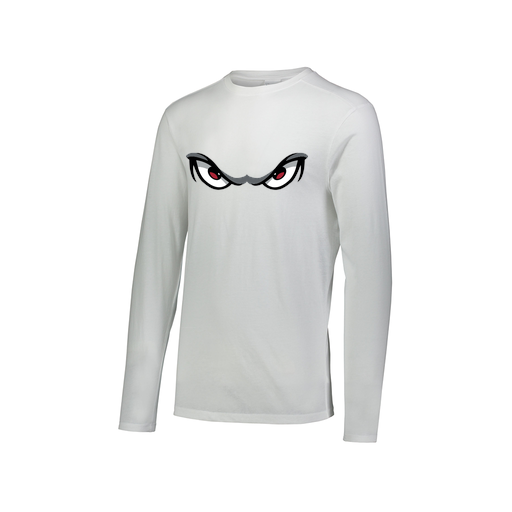 [FTLCUBWH-AXS-LOGO1] Decker Men's Tri-Blend T-Shirt - Long Sleeve (Adult XS, White, Logo 1)