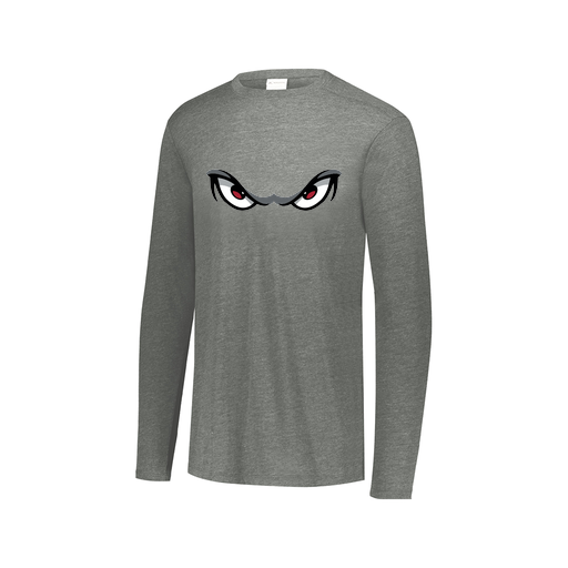 [FTLCUBGY-AXS-LOGO1] Decker Men's Tri-Blend T-Shirt - Long Sleeve (Adult XS, Gray, Logo 1)
