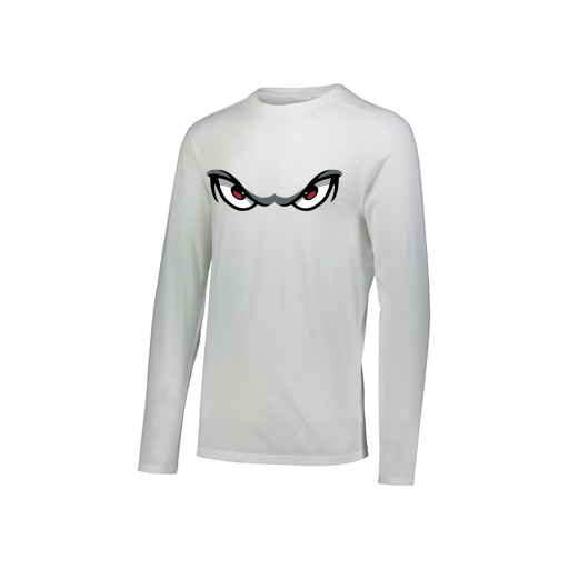 [FTLCUBWH-YS-LOGO1] Decker Youth Tri-Blend T-Shirt - Long Sleeve (Youth S, White, Logo 1)